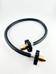 Pigtail Male Pol To Pol Propane LPG BBQ Grill Rubber Hose 120″ INCHES 350PSI