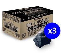 OPMOD HellRazr Tex Mex Mix O/Mesquite Charcoal, 20 lbs, : TEXMEX-C-BOX-20-KIT2