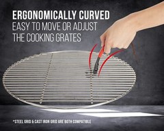 Universal Grill Grate Lifter Tool Hot Surfaces Handling Cooking Grid Lifter Grip