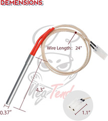 2 Pcs of AC Hot Rod/Grill Igniter Replacement, Compatible for Traeger, Pit Boss