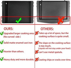 🔥USED LOCAL PICKUP OHIO 7599 Cast Iron Griddle Weber Genesis II 300 II 600