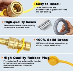 High-Capacity 12ft Natural Gas Hose for Efficient BBQ & Patio Use – Easy Install