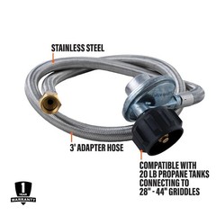 Heavy-Duty Stainless Steel Propane Regulator Hose