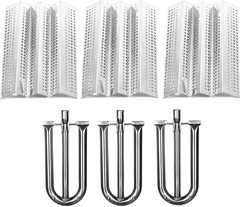 Replace Parts 3-Pack Stainless Steel Heat Plate and 3-Pack Stainless Steel Burne