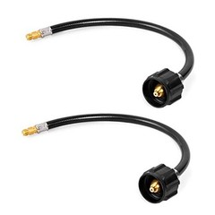 15 Inch RV Propane Hose with 1/4″ Male Inverted, Camper Propane Hose