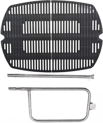 Cast Iron Grill Grate and Burner for Weber Q300 Q320 Q3000 Q3200 57060001 586002