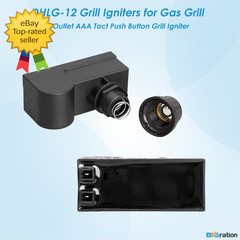 Grill Igniter Replacement 2 Outlet AAA Push Button Ignition Module for Charbroil
