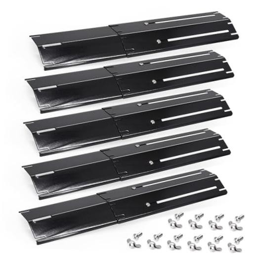 Adjustable Universal Grill Heat Plates, Heat 5 Pcs with Screws Porcelain Steel