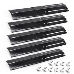 Adjustable Universal Grill Heat Plates, Heat 5 Pcs with Screws Porcelain Steel