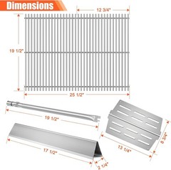 300 Series Weber Genesis Parts: Grates 7524 7528 Bars 7620 Deflectors 7622 Burne
