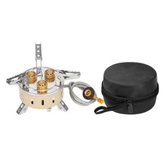 Lightweight Foldable Camping Stove 12500W Compatible with Cookware 9cm-50cm