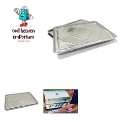 Grease Tray Liner, Silver, 12 Pack, for 30″ Bull Grills