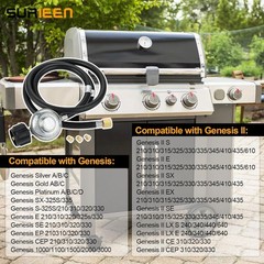 Natural Gas to Propane Conversion Kit, Compatible with Weber Genesis, Genesis II