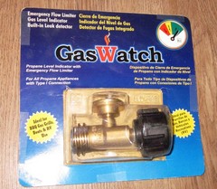 GAS WATCH Sealed Propane Tank Gauge Connection Brass Retrofit TVL-212 NOS
