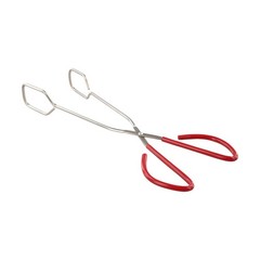 Stainless Steel Scissor Food Tongs with Comfort Grip for Kitchen Cooking