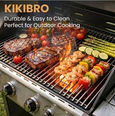 Easy-Clean Stainless Steel Grill Grates for Bull BBQ – Dimensions 19.25″x30″