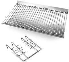 27-inch Alloy Steel Ash Pan with Wire Grate for Chargriller Grills