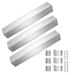 Grill Heat Plates Shields 3PCS Stainless Steel Flavor Bars Support Bracket