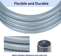 1/2″ ID Natural Gas Conversion Hose Kit 12FT with Quick Connect/Disconnect Fi…