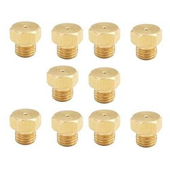 LP Gas Nozzle Kit Brass 0.8mm Orifice 10 or 20 Pack for BBQ Grill Adaptation