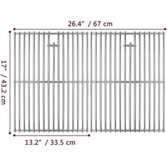 Nexgrill Replacement Cooking Grates 4 Burner Heavy Duty Grill Parts Easy Clean