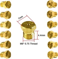 36PCS Propane to Natural Gas Orifice Conversion Kit M6x0.75 Brass