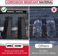Unicook Grill Heat Plates for Nexgrill 720-0888, 720-0888N, 720-0830H, Backyard,