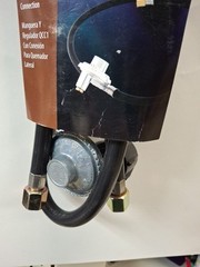 Grill Mark 810822 Stainless Steel Black Gas Line Hose & Regulator 21 L x 3 H in.