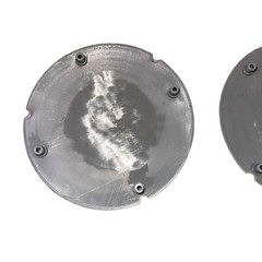 New Open Coleman Grill 9949A Wheel Hub Caps Replacement Parts Gray