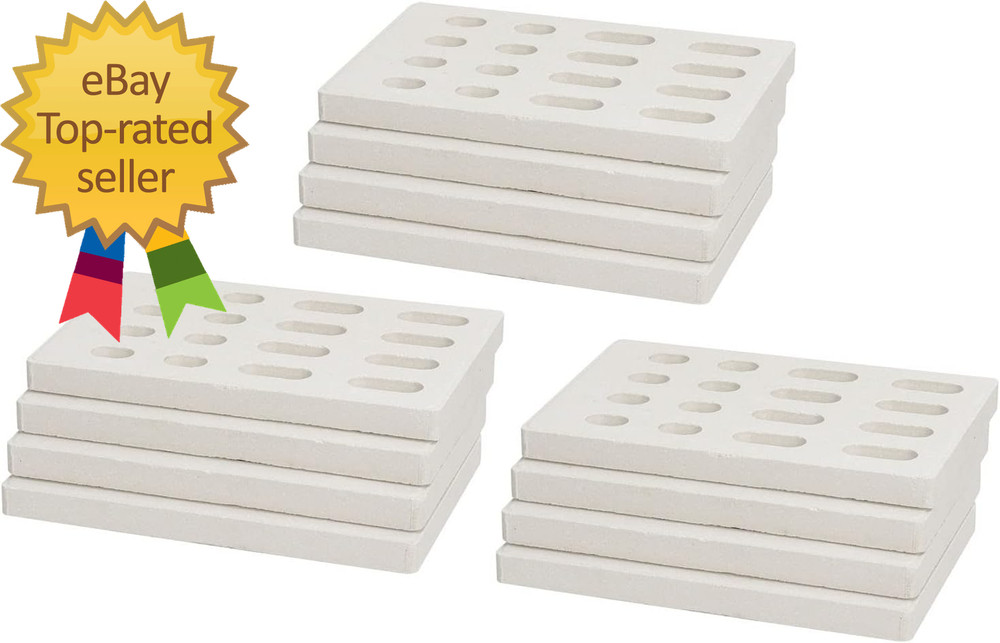 12-Pack Ceramic Flame Tamer for Grand Turbo Grills Ceramic Briquettes