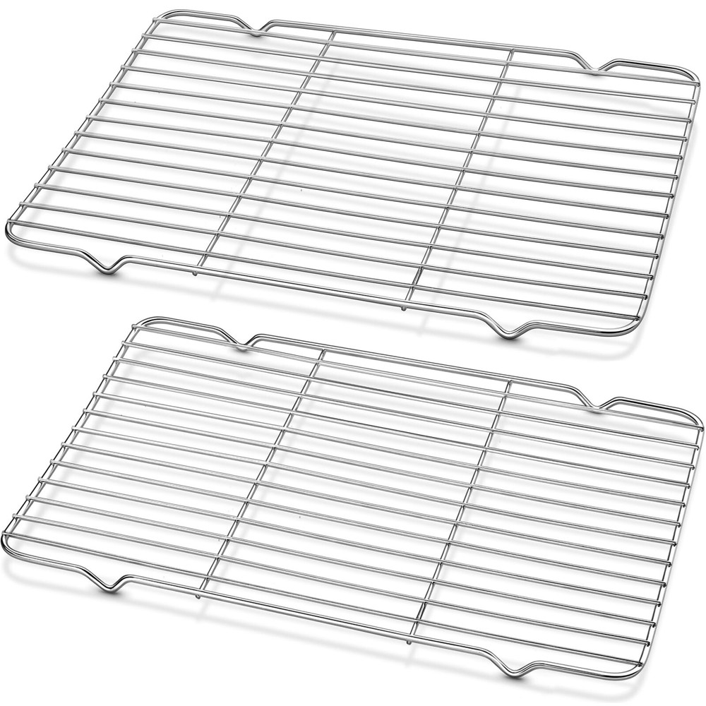 Cooling Rack and Baking Rack with Stainless Steel, 2 – Pack 10 x 15 Inches He…