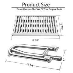 DCS Radiant Tray Ceramic Rod Complete Grill Heat Plate and Stainless Steel Gr…