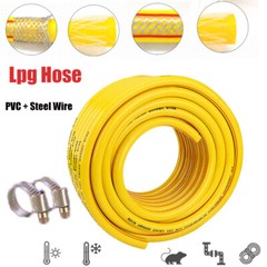 Reinforced Braided Hose PVC With Steel Wire For Air, Gas, Water Heater Lpg Hoses