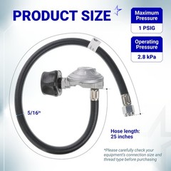 25″ Hose and Regulator Kit for Weber Spirit II, E310, E320, Genesis II 210/300
