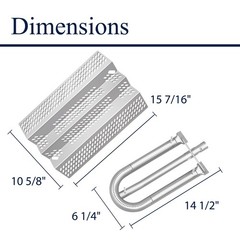 Boloda 92461 Stainless Steel Heat Plate and Grill Burner Repair Kit Replaceme…