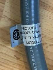 JH Ksun 1/2″ Natural Gas Hose with Quick Connect BBQ Grill Pizza Oven 10 1/2 Ft