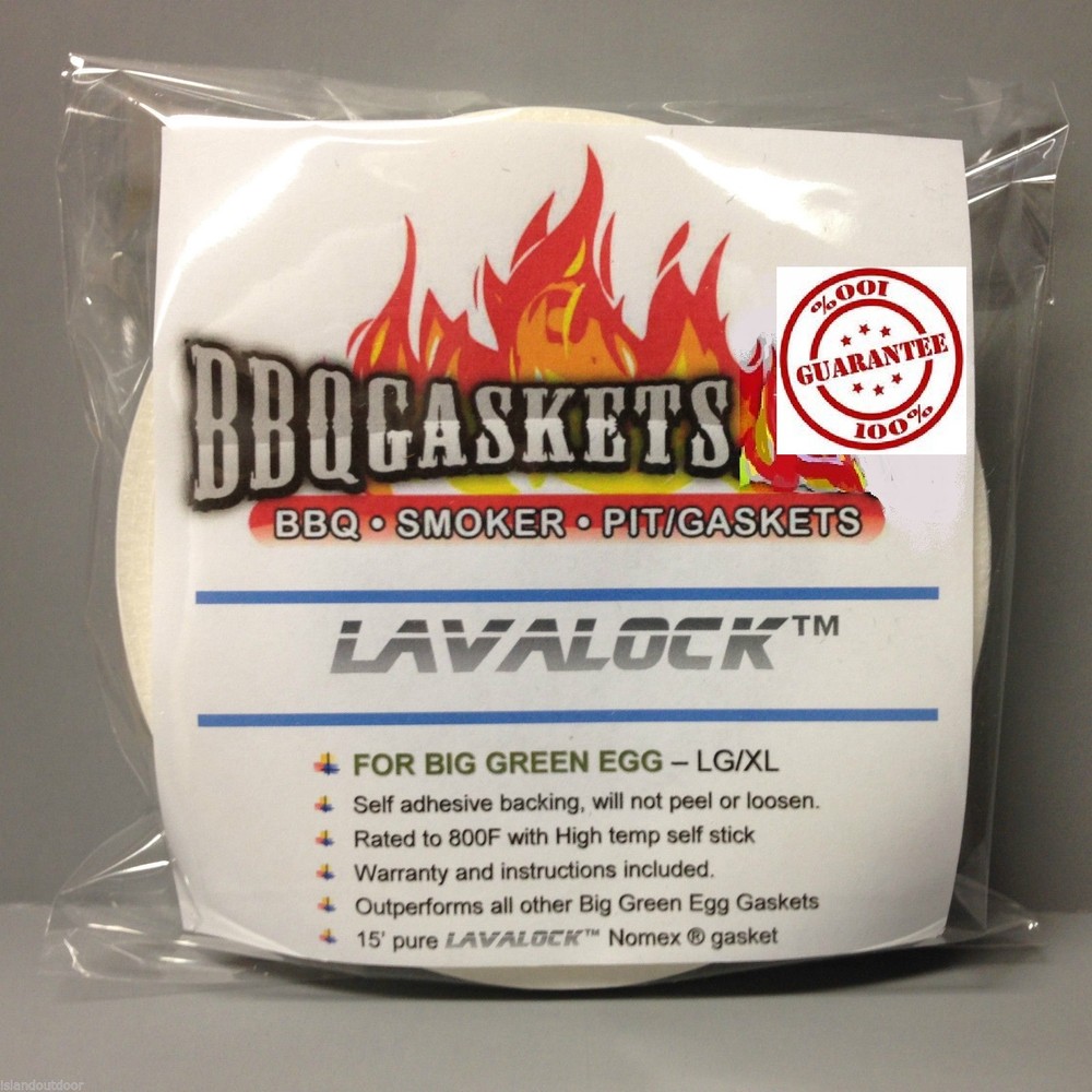 High-Temp Replacement Gasket with Hi-temp Adhesive backing Big Green Egg Lg & XL