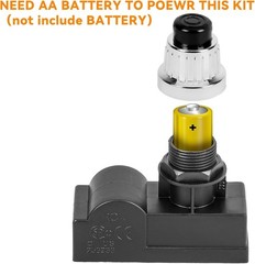 Universal 2 Male Outlet Push Button Igniter – Silver Spark Generator for Grills