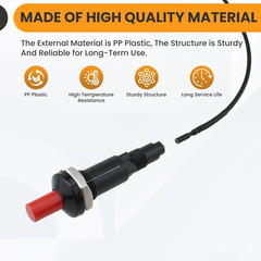 2 Set Propane Push Button Piezo Igniter, Piezo Spark Ignition with 20″ Long W…