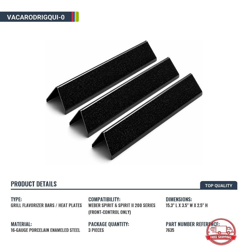Barras Flavorizer 15.3 Pulgadas para Weber Spirit II 200 E210 E220 S210 S220