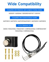 Grill Igniter Kit Compatible with Oklahoma Joe’s Longhorn Combo 15202029 1620…