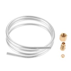 1 Meter 1/4″ Aluminum Tube and Fittings Kit M10x1 for Pilot and Valve Connection