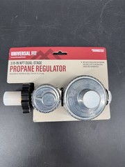 MasterForge Universal Fit 3/8 NPT Dual Stage Propane Regulator Gas Grill