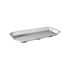 Titan 21263 Stainless Magnetic Parts Tray 6-1/4 x 14 Inch Non Marring Base