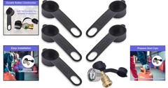 Economical 5-Pack Propane Dust Caps – 1.32” Inner Diameter for Thread Protection