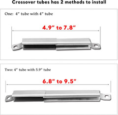 Uniflasy Grill Replacement Parts for Charbroil Advantage 4 Burner 463344015, 463