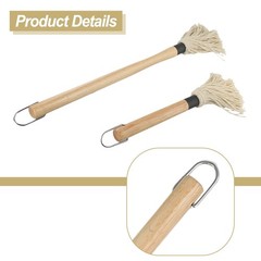 For Grilling Basting Mop for BBQ Sauce Basting with 6 Extra Replacements