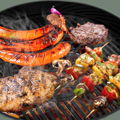 Cast Iron Grill Grate Replacement Gourmet BBQ System for Weber 22Inch Kettle Cha