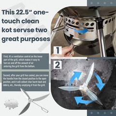 22-1/2-Inch One-Touch Cleaning System Kit, 7444 Replacement Parts-Grill Damper f