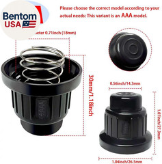 2 Pcs AAA Battery Push Button Igniter Cap, Igniter Replacement Caps, Igniter But